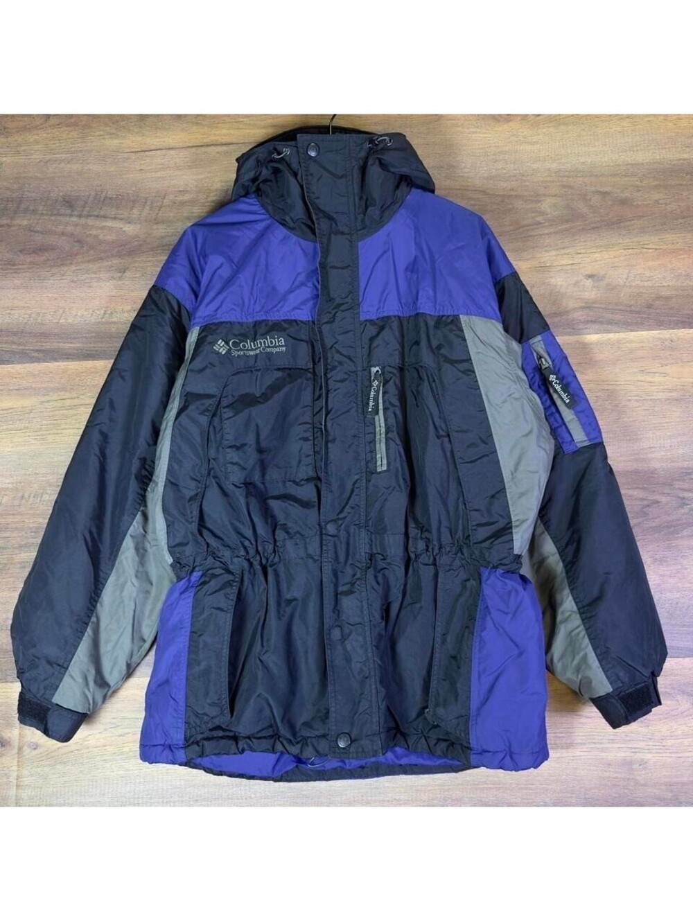 Vintage Columbia Mens Medium Winter Jacket Blue Purple
